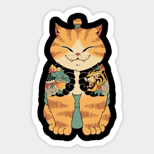 Cat Sumo Sticker